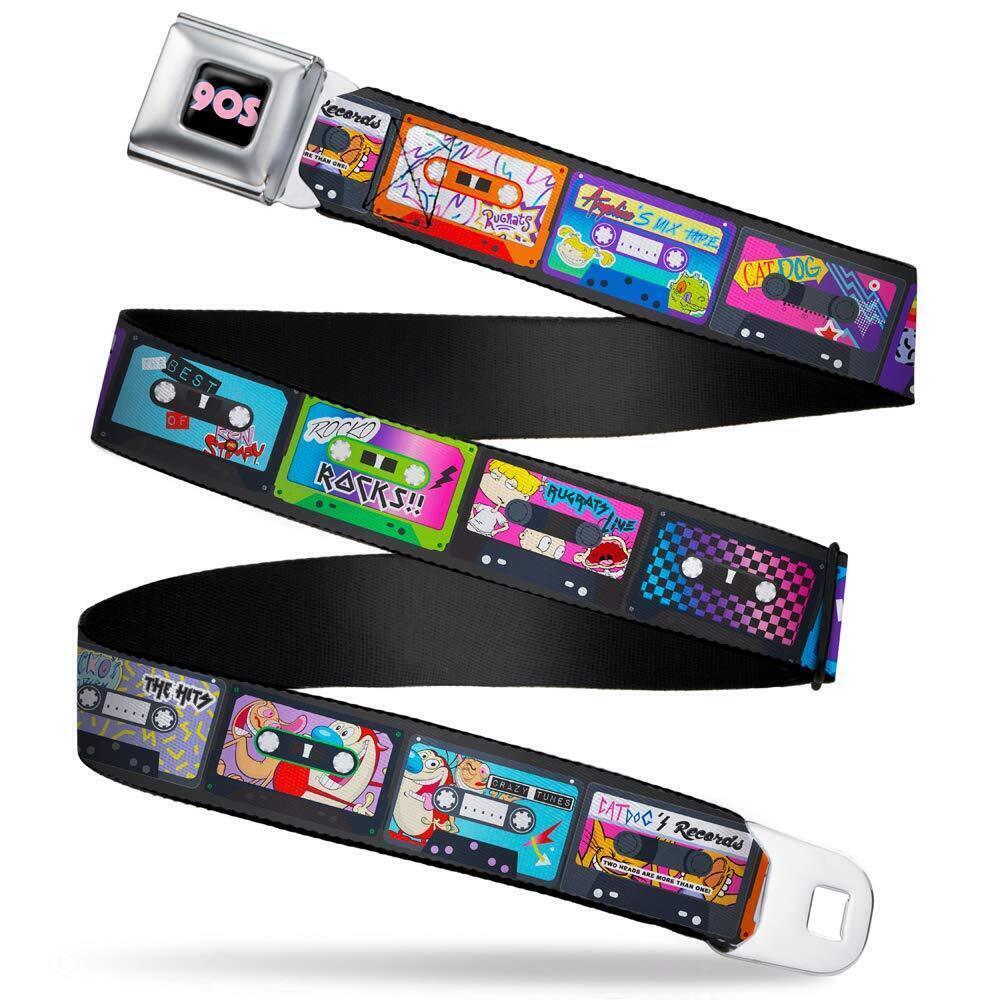 1258 Nickelodeon Belts buckle Belt, Multicolor, 1.5 Wide - 24-38 Inches in